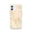 Custom iPhone 12 Dublin California Map Phone Case in Watercolor