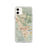 Custom iPhone 11 Dublin California Map Phone Case in Woodblock