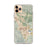 Custom iPhone 11 Pro Max Dublin California Map Phone Case in Woodblock