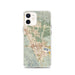 Custom iPhone 12 Dublin California Map Phone Case in Woodblock