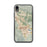 Custom iPhone XR Dublin California Map Phone Case in Woodblock
