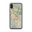Custom iPhone X/XS Dublin California Map Phone Case in Woodblock