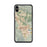 Custom iPhone XS Max Dublin California Map Phone Case in Woodblock