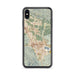 Custom iPhone XS Max Dublin California Map Phone Case in Woodblock