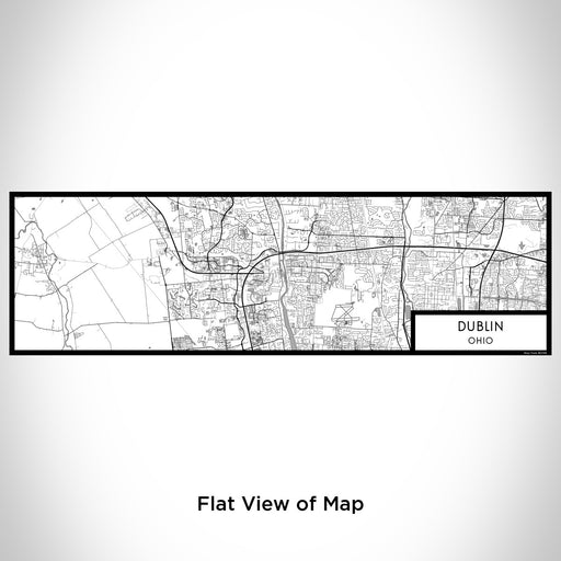 Flat View of Map Custom Dublin Ohio Map Enamel Mug in Classic