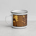 Left View Custom Dublin Ohio Map Enamel Mug in Ember