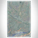 Dubois Wyoming Map Print Portrait Orientation in Afternoon Style With Shaded Background