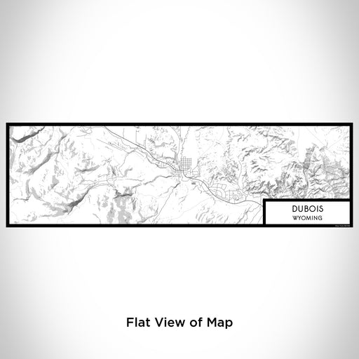 Flat View of Map Custom Dubois Wyoming Map Enamel Mug in Classic
