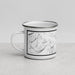Left View Custom Dubois Wyoming Map Enamel Mug in Classic