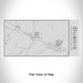Rendered View of Dubois Wyoming Map Engraving on 17oz Stainless Steel Insulated Cola Bottle