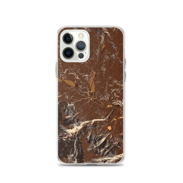 Custom Dubois Wyoming Map iPhone 12 Pro Phone Case in Ember