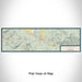 Flat View of Map Custom Dubois Wyoming Map Enamel Mug in Woodblock