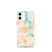 Custom Dubuque Iowa Map iPhone 12 mini Phone Case in Watercolor