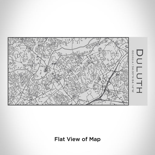 Rendered View of Duluth Georgia Map Engraving on 17oz Stainless Steel Insulated Cola Bottle