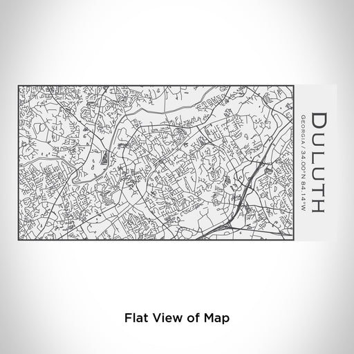 Rendered View of Duluth Georgia Map Engraving on 17oz Stainless Steel Insulated Cola Bottle in White
