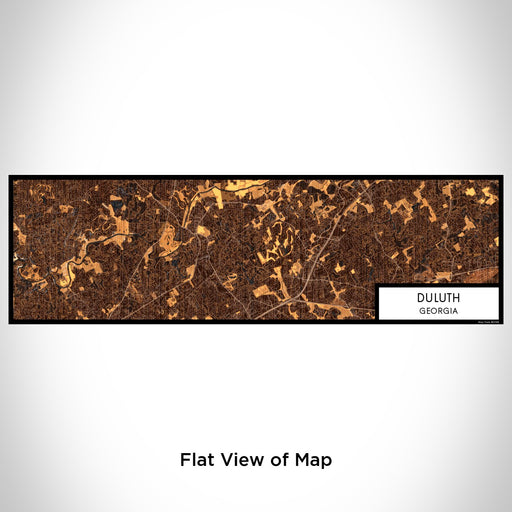 Flat View of Map Custom Duluth Georgia Map Enamel Mug in Ember