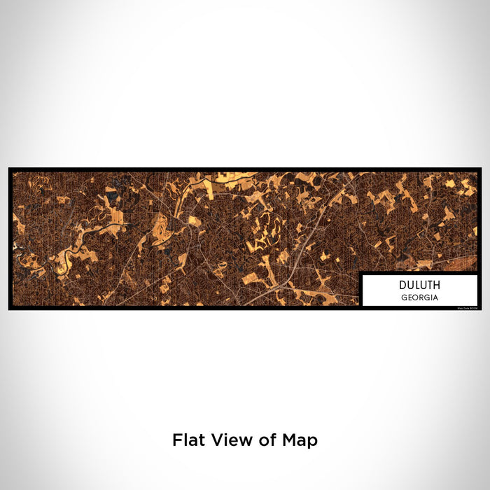 Flat View of Map Custom Duluth Georgia Map Enamel Mug in Ember
