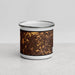 Front View Custom Duluth Georgia Map Enamel Mug in Ember