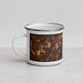 Left View Custom Duluth Georgia Map Enamel Mug in Ember