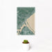 12x18 Duluth Minnesota Map Print Portrait Orientation in Afternoon Style With Small Cactus Plant in White Planter