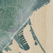 Duluth Minnesota Map Print in Afternoon Style Zoomed In Close Up Showing Details