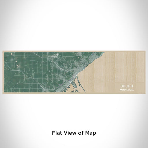 Flat View of Map Custom Duluth Minnesota Map Enamel Mug in Afternoon