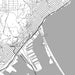 Duluth Minnesota Map Print in Classic Style Zoomed In Close Up Showing Details