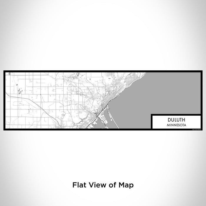Flat View of Map Custom Duluth Minnesota Map Enamel Mug in Classic