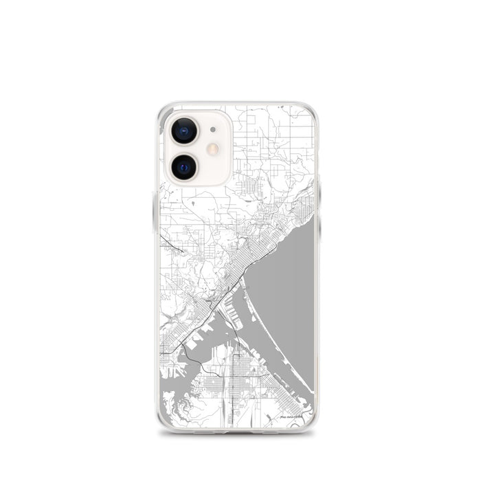 Custom Duluth Minnesota Map iPhone 12 mini Phone Case in Classic