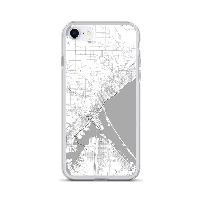 Custom Duluth Minnesota Map iPhone SE Phone Case in Classic