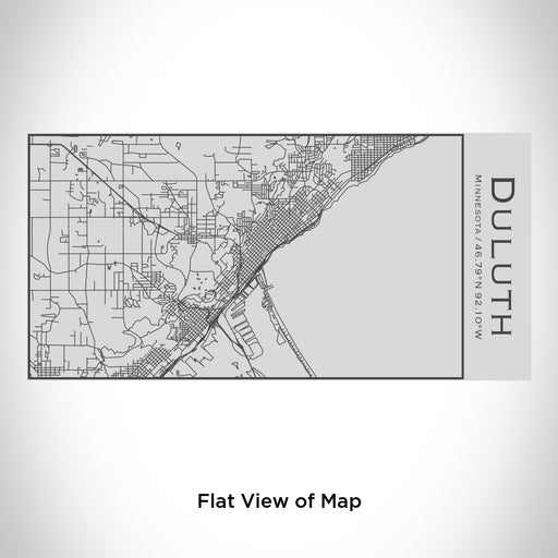 Rendered View of Duluth Minnesota Map Engraving on 17oz Stainless Steel Insulated Cola Bottle