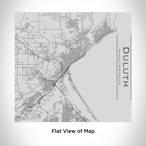 Rendered View of Duluth Minnesota Map Engraving on 17oz Stainless Steel Insulated Tumbler