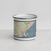 Front View Custom Duluth Minnesota Map Enamel Mug in Woodblock