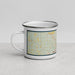 Left View Custom Duluth Minnesota Map Enamel Mug in Woodblock