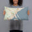 Person holding 20x12 Custom Duluth Minnesota Map Throw Pillow in Woodblock