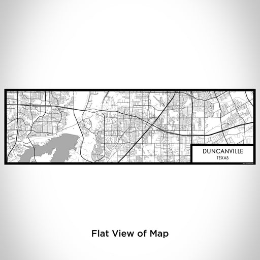 Flat View of Map Custom Duncanville Texas Map Enamel Mug in Classic