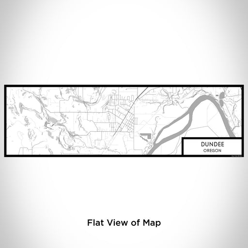 Flat View of Map Custom Dundee Oregon Map Enamel Mug in Classic