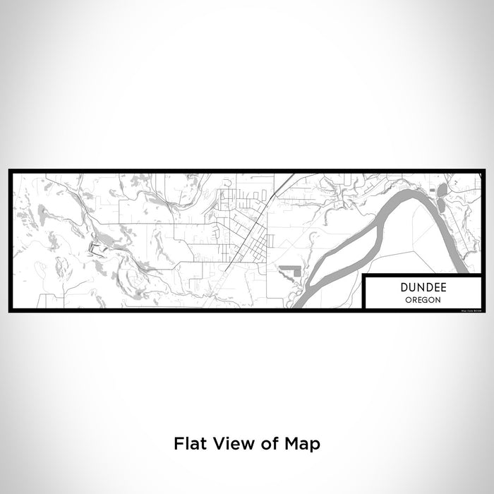 Flat View of Map Custom Dundee Oregon Map Enamel Mug in Classic