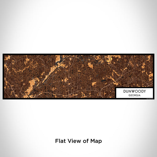 Flat View of Map Custom Dunwoody Georgia Map Enamel Mug in Ember