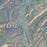 Durango Colorado Map Print in Afternoon Style Zoomed In Close Up Showing Details