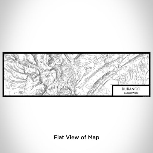 Flat View of Map Custom Durango Colorado Map Enamel Mug in Classic