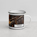 Right View Custom Durango Colorado Map Enamel Mug in Ember