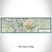 Flat View of Map Custom Durango Colorado Map Enamel Mug in Woodblock