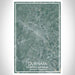 Durham North Carolina Map Print Portrait Orientation in Afternoon Style With Shaded Background