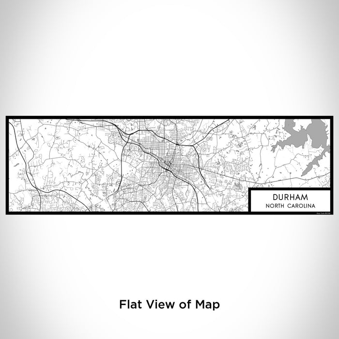 Flat View of Map Custom Durham North Carolina Map Enamel Mug in Classic