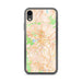 Custom Durham North Carolina Map Phone Case in Watercolor