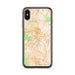 Custom Durham North Carolina Map Phone Case in Watercolor