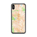 Custom Durham North Carolina Map Phone Case in Watercolor