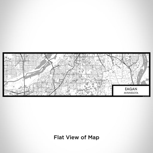 Flat View of Map Custom Eagan Minnesota Map Enamel Mug in Classic