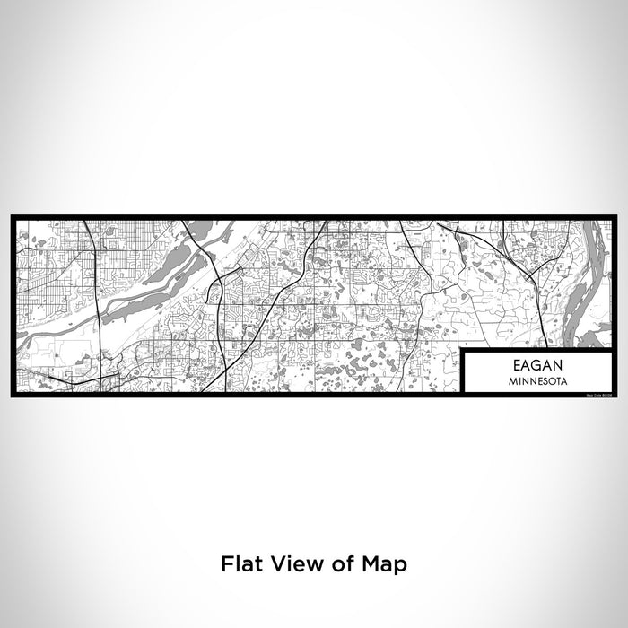 Flat View of Map Custom Eagan Minnesota Map Enamel Mug in Classic